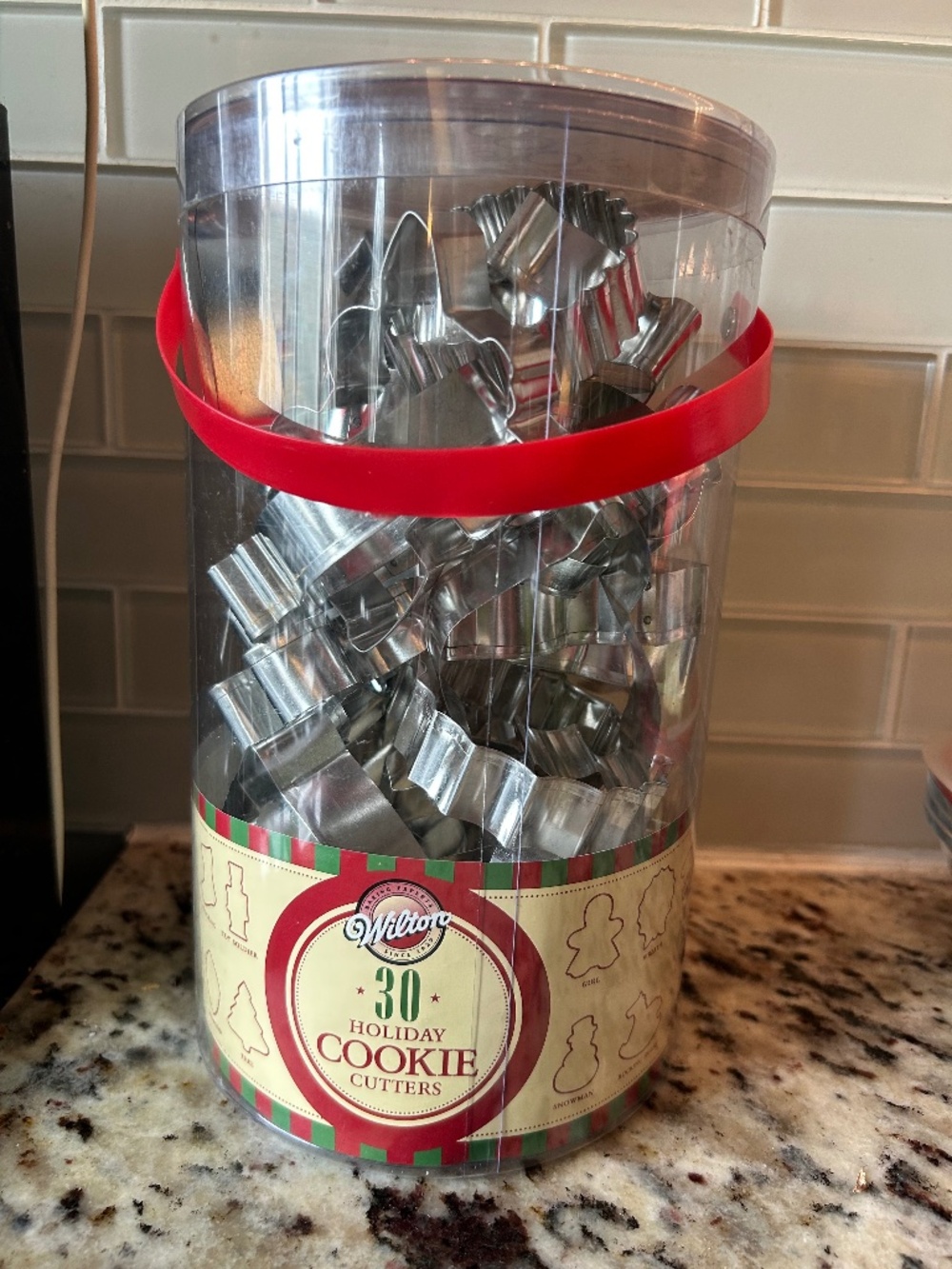 Wiltoro, 30 holiday cookie cutters, new in package, Christmas